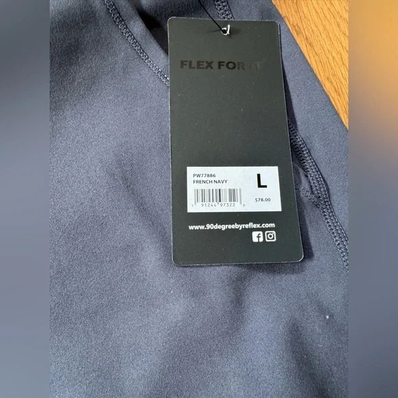 90 Degree By Reflex Charcoal Track Pants - Picture 3 of 5